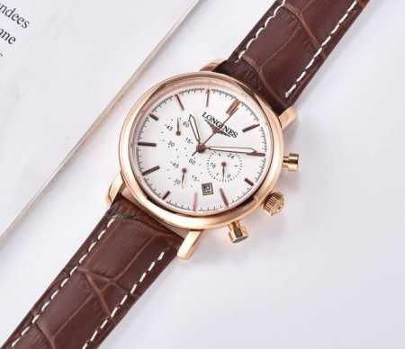 特 ， Longines 浪琴 精品男士腕表 热卖 真牛皮表带 316精钢壳身，钢带。进口多功能机芯。蓝宝石超强防刮花镜面。尺寸40Mm。生活防水。简约格调 完 - 点击图像关闭