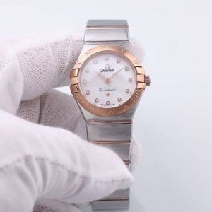 金+20钻+20欧米茄 4代 双鹰 星座 进口石英 28Mm