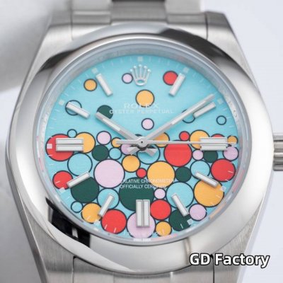 蚝式恒动爆款 Gd品控，官方同步蚝式恒动41、31Mm独家回馈 表壳 316L精钢表壳，原装同步壳形、细节 非日志型同款壳 还原圈口弥度，表耳拉丝 与表链拉丝纹