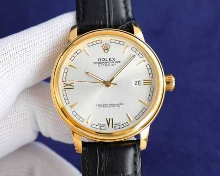 白壳 金壳 店家爆款主推 劳力士 Rolex 升级版本 男士腕表 采用独特的表盘设计 搭配五金装饰钉的3D立体感，整体效果更显高档奢华的劳力士， 初识劳力士必憧 - 点击图像关闭