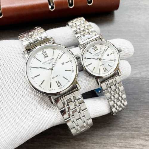 白190-金 钢带+20 最新经典浪琴-Longines 情侣对表 原装进口石英机芯 钢化玻璃 316L精钢表壳 直径男40Mm女30Mm 厚8Mm如果今天的阳