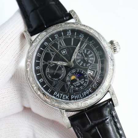 Sj出品 白壳 金壳 钻50 百达翡丽 Patek Philippe 复杂功能系列-Rp6 纯手工-雕花腕表-惊艳登场 Pp 42毫米的表径适配大众男性手寸 非 - 点击图像关闭