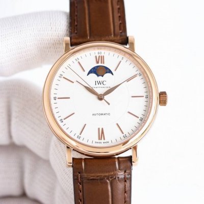 Mks Factory 万国新款，正是我想对你说的 Iu 波涛菲诺系列月相自动腕表Bt5三大“独”道精彩细节：1：独家巨资订制万国Cal.35800真月相功能机