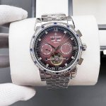 百达翡丽-Patek Philippe精品男士腕表 尊贵大气 绅士风范 高端矿物质防刮镜面玻璃 耐磨316L精钢表壳 耐磨进口小牛皮表带 全自动进口机械机芯尺寸