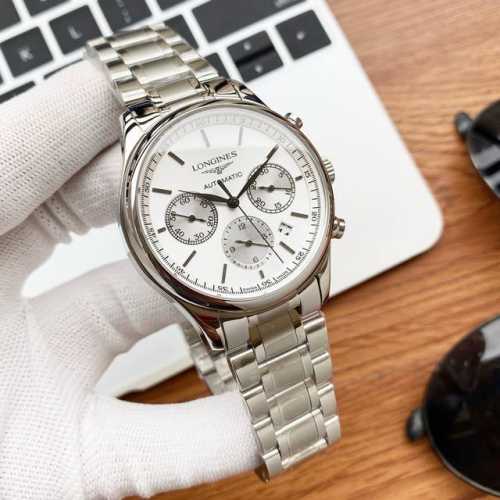 白壳 玫 皮钢同价 实物拍摄 品牌：浪琴-Longines 最新制表传统系列 类型：男士腕表 表壳：316精钢 做工优质 表带：进口小牛皮 316精钢 两种可选