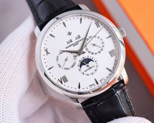 白壳 金壳 Twfactory，台湾厂力作，市场最高版本江诗丹顿历史名作系列3100V 000R_B422万年历多功能腕表，独特浑圆表壳凭借其纯粹的线条和优美的