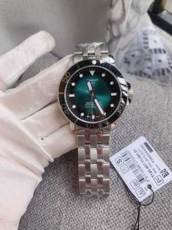 Tissot 天梭 海星系列 T120.407. 4 搭配原装瑞士天文台认证c07.811机芯摆轮甲板上面带的si标80储存动力自动机械男表。新款t120机械男 - 点击图像关闭