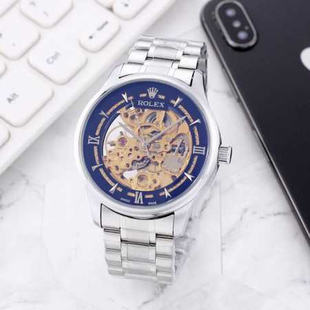 精钢表带十蝴蝶扣 白： ，间金、全金同价： ，劳力士一rolex，全自动雕花机芯，蕴含最优质的材料与一丝不苟的工艺！超强矿物质幻彩玻璃，真空电镀，精密防水，直径 - 点击图像关闭