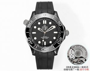 Sj出品 一体机 Or 真正的8806一体机芯动储与原厂一致55个小时 欧米茄 Omega Kh1 海马300系列 Or厂耗时三年半研究开发出真正一体8806机