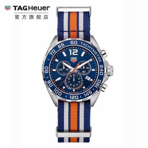 新款泰格豪雅高颜值新上线，硬货。Original Tagheuer,泰格豪雅F1系列 石英表，专柜1万+。帅气尼龙表带！蓝宝石镜面，超强夜光指针，原装机芯，支持