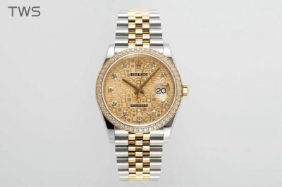 Tws Factory 劳力士日志型36Mm 表壳表带采用904钢 搭配蓝宝石镜面 ，搭配机芯 精准有效，新款双头粒 ，表带搭配隐蔽式摺叠皇冠带扣，贴合手腕 优