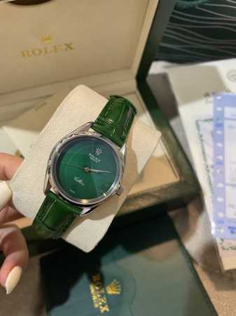 劳力士－Rolex 新款女装机械腕表 进口西铁城 8215机 316L精钢壳套 蓝宝石玻璃镜面 直径33Mm 厚度11Mm 真牛皮表带 原版针扣 尊贵奢华 气质 - 点击图像关闭