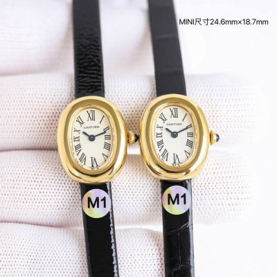 M1 Factory 卡地亚迷你浴缸，Cartier Mini Baignoire 长在每个人心尖上的审美。玲珑小巧却有极具辨识度，圆润流畅的椭园形表壳，金属光