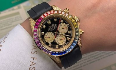 劳力士 Rolex迪通拿系列自动机械40Mm矿物质强化玻璃三珠钢带保险扣人生分分秒秒走 卻又無時無刻回而唯有学海无涯