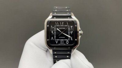 皮 钢 Thb 新品卡地亚山度士 中东版本 原版开模2630最新卡地亚 山度士 1 表壳 开模，搭载最好的进口316L材质表壳！ 机芯采用独家进口超薄机芯，走时