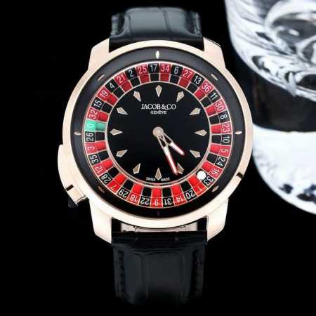 杰克宝 赌盘腕表 Casino Tourbillon不仅仅是一款惊叹的艺术品还是一个真正的轮盘游戏，一个完全随机的机会游戏。 推杆推动轮盘头，配有37个口袋，1 - 点击图像关闭