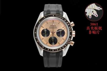Sj出品 胶带款 钢带款 欧米茄 Omega Ob2 超霸系列3861月球表 间金款 310.20.42.50.02.001 42毫米的表壳直径搭配太阳射线打磨 - 点击图像关闭