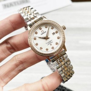 白壳 金壳 钢带20 陶瓷30，钻30 欧米茄 女士腕表 原装进口石英机芯 矿物质玻璃镜面 316精钢表壳 女30Mm 厚8Mm如果今天的阳光停止了它耀眼的光芒