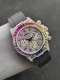 Sj出品 劳力士 Rolex 迪通拿系列om6 飞越彩虹之巅-劳力士彩虹圈迪通拿 铂金眼 满钻铂金小眼 Cal.7750机械计时 二代彩虹迪通拿 表壳 表带采用