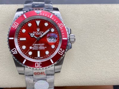 劳力士Rolex 红水鬼Sub潜航者 直径 40Mm 机芯 搭载进口全自动机械机芯 圈口 红色圈口 镜面 防刮蓝宝石玻璃镜面 材质 进口316L精钢表壳 表带