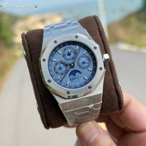 白钢 -金 黑 蓝 图解Bbs版本的细节 Bbs 爱彼 皇家橡树系列 复杂功能万年历腕表 型号 26574St.Oo.1220St.03业内唯一实现原版功能 贵
