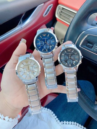 疯狂的推好么？ DDD 阿玛尼、原单品质爆款只为了给工厂P跑量！精钢表带原装日本机芯3个颜色全部都是现货秒发 DDD