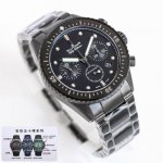 Tw出品 市场唯一对版。 DDD 毒物 宝珀五十噚系列5200-0153-B52A深潜器飞返计时码表问世了，低调中彰显不凡，采用进口泛蓝光蓝宝石玻璃，刀刮不留痕