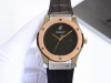金黑+20宇舶 恒宝Hublot 经典融合系列 316精钢表壳 壳套采用Cnc工艺精细打磨加工 确保各方位细节 圈口彰显宇舶独特拉丝工艺效果，表带采用进口橡胶表