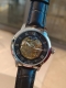 【真皮表带十双按蝴蝶扣】白P160，全黑P160，百达翡丽－Patek Phil Ippe男士腕表 ，镂空机芯独特美，Ips真空电镀，超强矿物质玻璃，精密防水[