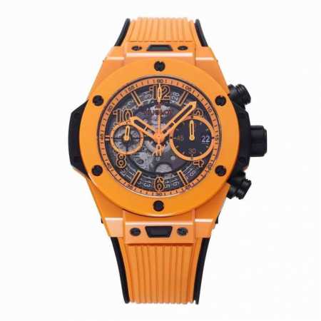 陶瓷领域 谁与争锋 Bbf橙色陶瓷问世 Hublot 宇舶表Big Bang Unico 大爆炸系列彩色陶瓷腕表 标配定制恒宝专属Unico Hub 1280自 - 点击图像关闭