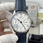 Zf 万国葡萄牙七日链系列 42Mm白壳白面款 搭载定制版52010全动自机械 葡七 葡7