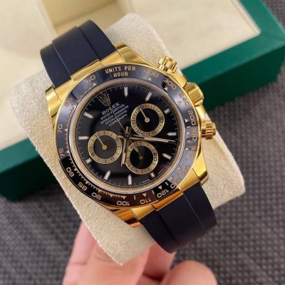 好品质一眼见底！Rolex-迪通拿，最新款！黑色武士盘此款外圈实物为黑色陶瓷镶嵌钢圈，搭配进口顶级4131机芯！ 鼎力巨作 匠心打造 每一块腕表均严格检测 近乎