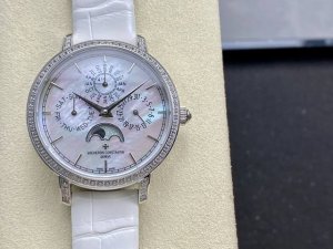 FFF金 TW Factory，台湾厂力作，市场最高版本江诗丹顿 女传承多功能系列4305T 000R-B947。万年历多功能腕表，1：搭载与正品一致Cal.1