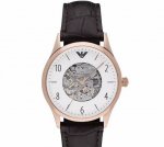 阿玛尼Armani 男性气质腕表 型号：Ar1920 表壳：316L精钢 表镜：强化矿物质玻璃 表带：进口牛皮 表扣：针扣尺寸：43Mm*11Mm 透视镂空表盘