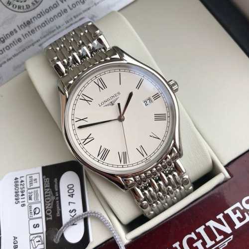 男款39Mm，女款24Mm，大小同价！罗马字白面！入行以来最牛硬货！可进专柜付费维修！经典不败的浪琴律雅系列-休闲时尚女士石英腕表，体现了以飞翼沙漏标志而闻名于