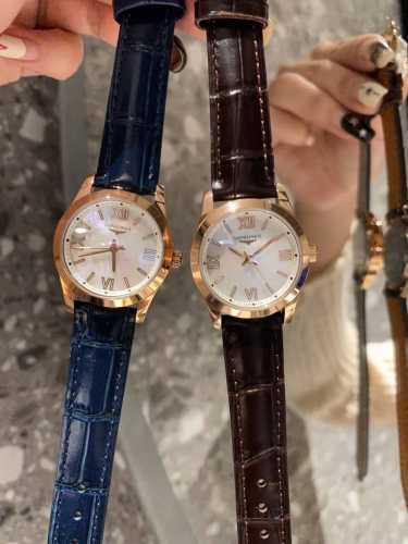 同价白 金 钻30 浪琴表结合女性材质与动感线条 打造出全新康柏系列 Conquest Classic 腕表 新款腕表仍然忠实于该品牌的标志性优雅气质 该系列腕