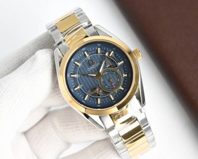 欧米茄 Omega 海马系列,精品男士腕表,外观有如游艇的高雅、悠闲气息，顶端表壳以316精钢打造，搭载日本进口西铁城82S5机械 零返修 来自进口316钢表带