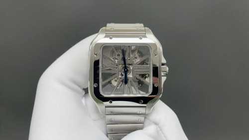 Mlf 卡地亚 Santos 镂空版 – 全新上市 Mlf 重磅推出 首款搭载 9611Mc 手动镂空机芯的卡地亚山度士。