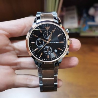 刚p ，皮p110，阿玛尼－Emporio Armani优雅男士腕表 ，多功能石英机芯，超强矿物质镜面 ，真皮表带，真空电镀，精密防水 ，走时精准，直径：43M