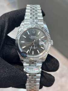 独家实拍图 劳力士日志系列，瑞士机芯，直径41Mm，灰面 Rolex Datejust Swiss Movement Automatic Mechanical