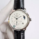 Ai工厂p最有“德味儿”的腕表 格拉苏蒂原创 偏心大日历月相，订制机芯的双跳大日历显示，日期显示的个位和十位并不在同一个日期圈上，有两个独立的显示盘，采用双模组