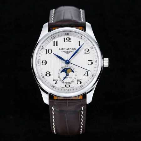Aps出品 Aps全新升级 浪琴 Longines Lb1 月相腕表，全新定制一体机l899.5同步原装小轴承，超级稳定 。月相系列 1腕表尺寸40X11毫米， - 点击图像关闭