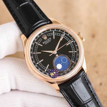 统一 R+ Factory 120克配重版 Rolex切利尼月相型面市 原版尺寸：39Mm13.2 定制版红轮Cal.3195型机芯还原原装所有功能及8点位快调 - 点击图像关闭