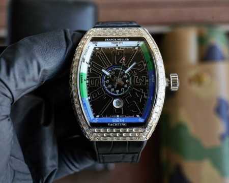 圆钻 方钻+100 法兰克 穆勒 Franck Muller V45 Sc Dt系列54*42*15Mm 全自动机械机芯 蓝光镀膜玻璃 牛皮表带底部橡胶 折叠扣 - 点击图像关闭