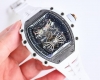统一价 Richard Mille 理查米尔 Rm21-01系列 搭载全自动进口机械机芯 尺寸40X50X16Mm 碳纤维材质打造的表圈和表柱作为架构支撑，进一
