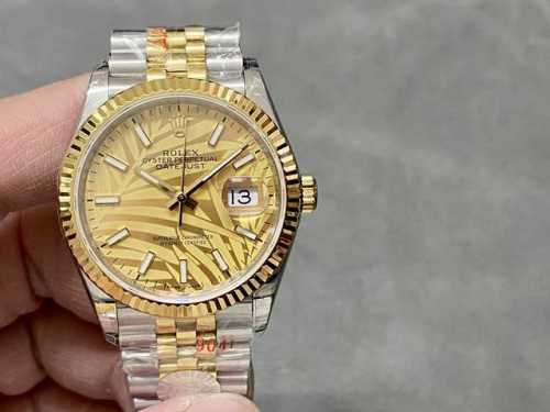 Tws新品 劳力士36Mm日志女装腕表，表壳尺寸36Mm 采用18K白金 ，搭配蓝宝石镜面 ，搭配机芯 精准有效，新款双头粒 ，表带搭配隐蔽式摺叠皇冠带扣，贴合