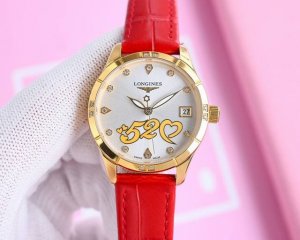 白 金 情人节特惠。最新推出2024最新版本 浪琴 Longines 一块表一颗心，每时每刻都在刻画着爱的年轮。机械女表特邀顶级设计师为各位女神设计520！让所