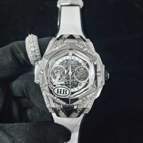 Hb 恒宝Hublot 宇舶 刺青二代V3版 计时机械款 剑锋 全新Big Bang Sang Bleu Ii 刺青腕表 再次与知名刺青工作室Sang Bleu