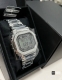 吴建豪同款 Casio 卡西欧 G-Shock 复古小方块小银砖 防震防水 六局电波蓝牙连接 太阳能动力运动 小方块 日韩表 男表 银色 Gmw-B5000D-