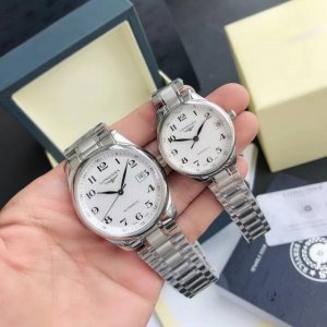 340送礼首选，高端又实惠，品质优良，浪琴名匠系列、情侣首选对表，简约时尚，经典热卖搭载2813全自动机械表316L精钢表壳，真皮表带，钢带原装按扣，送礼精品，